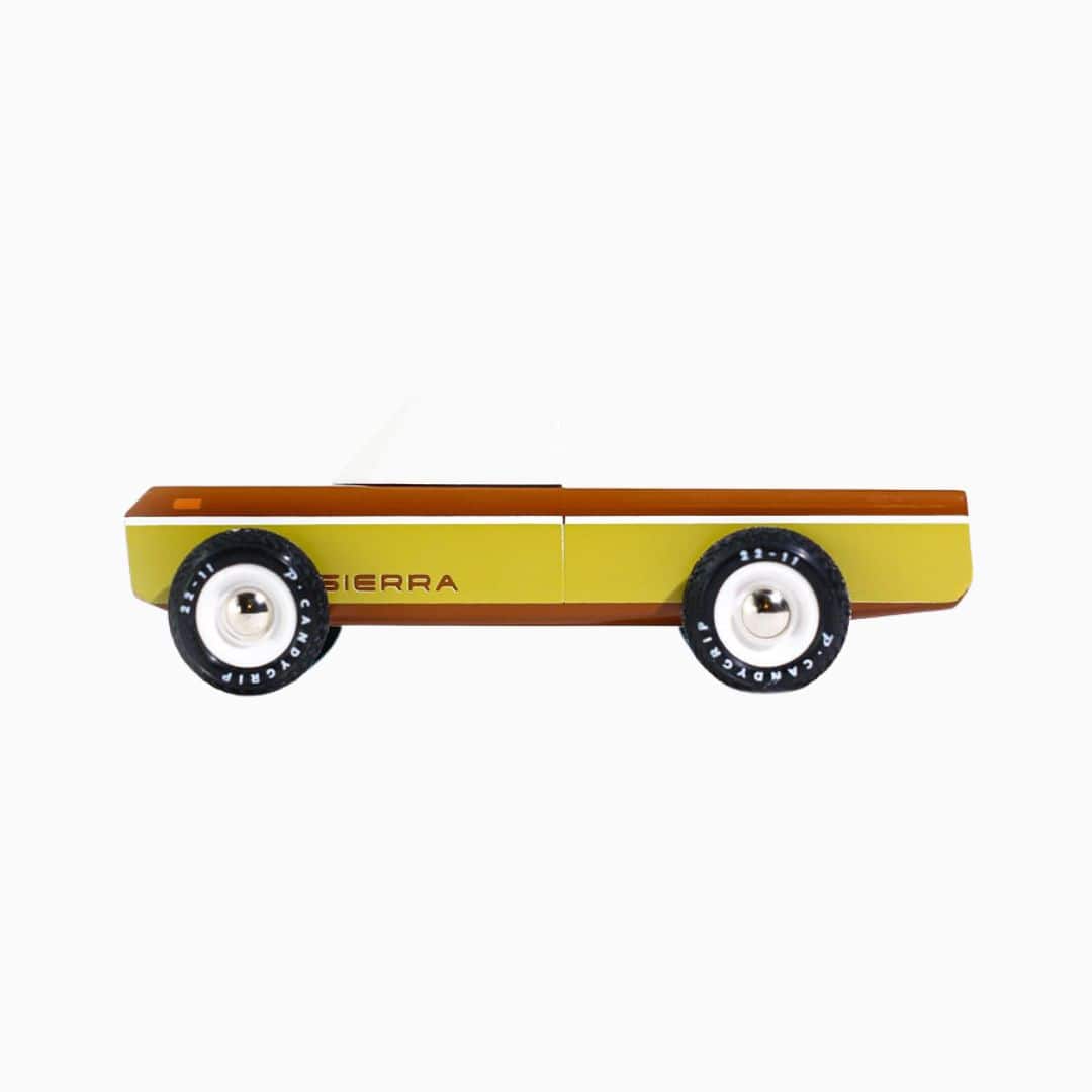 Candylab Toys houten speelgoed auto Americana Longhorn Sierra pick-up truck van massief beukenhout
