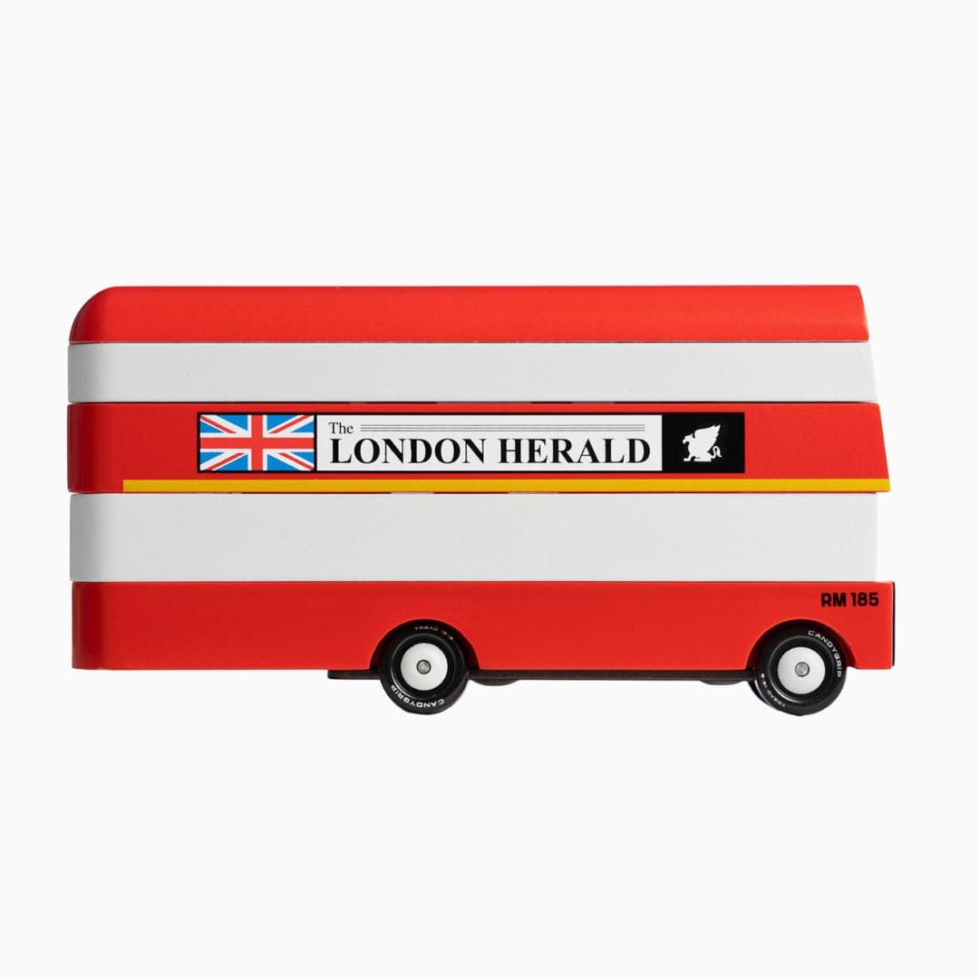 Candylab Toys houten speelgoed auto tour bus London