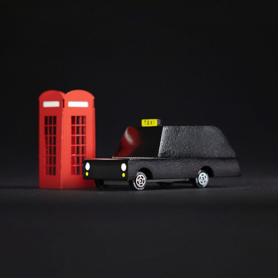 Candylab toys houten speelgoedauto Londense taxi