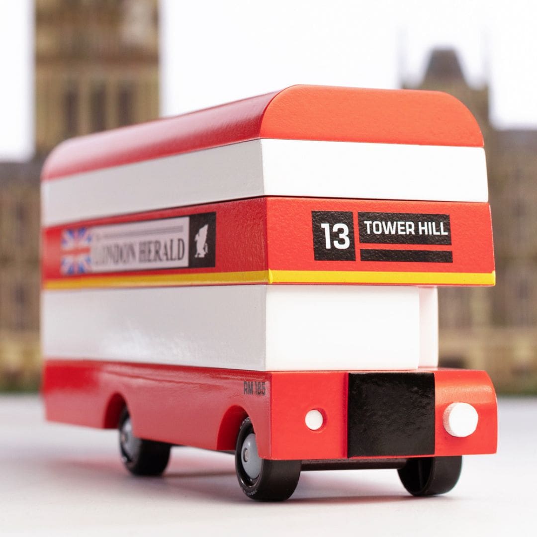 Candylab Toys houten speelgoed auto tour bus London