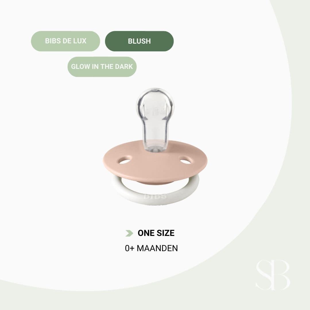 BIBS de lux silicone speen in de kleur blush night