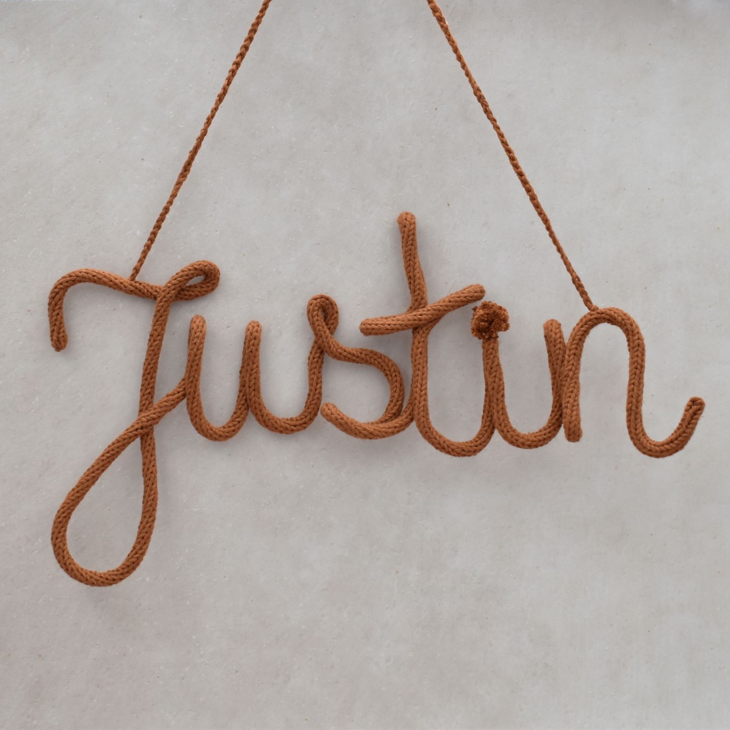 Punniknaam is een naamhanger voor op de kinderkamer handgemaakt door Iris van Studio Bambacht