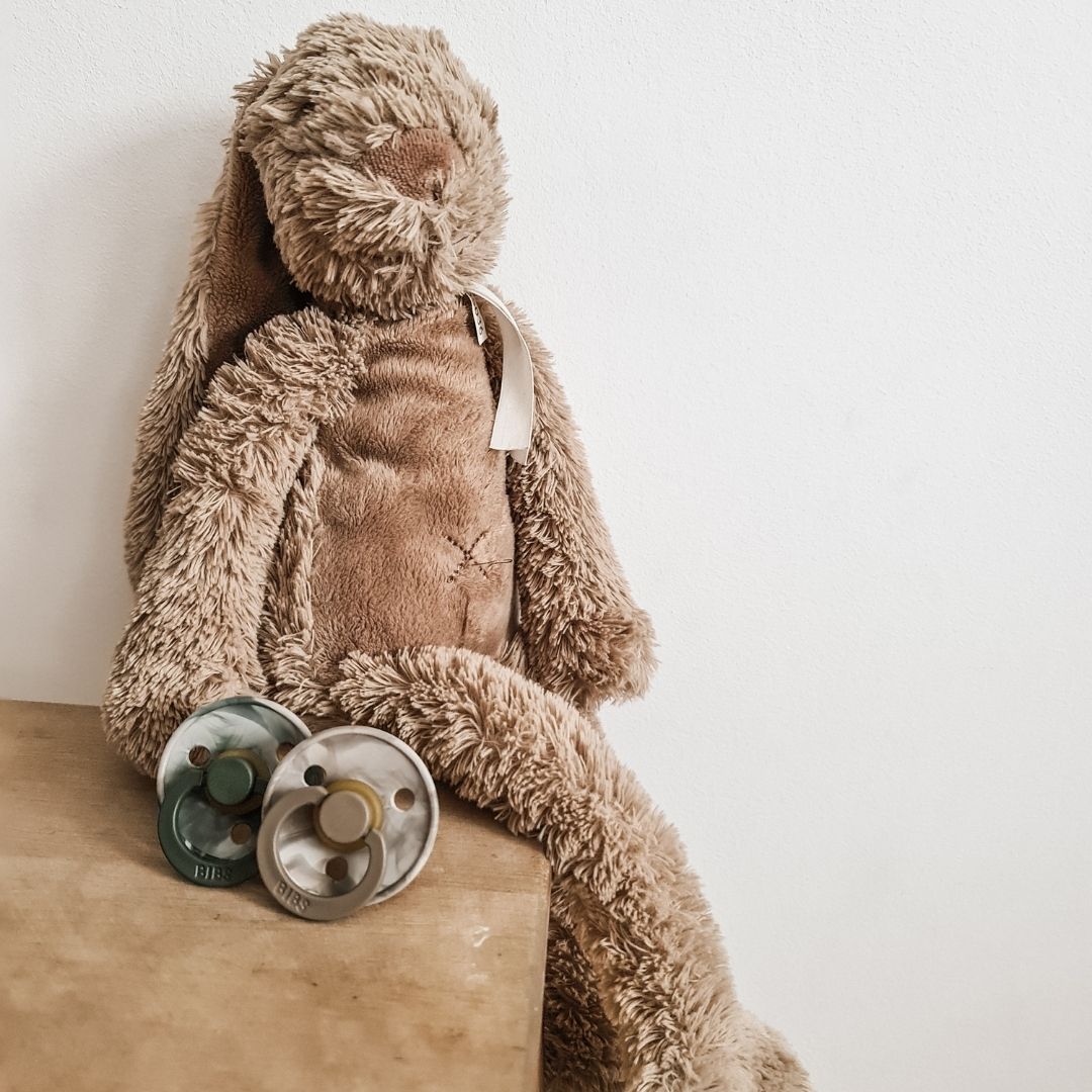 Happy Horse knuffel rabbit richie 38cm clay bruin met naam