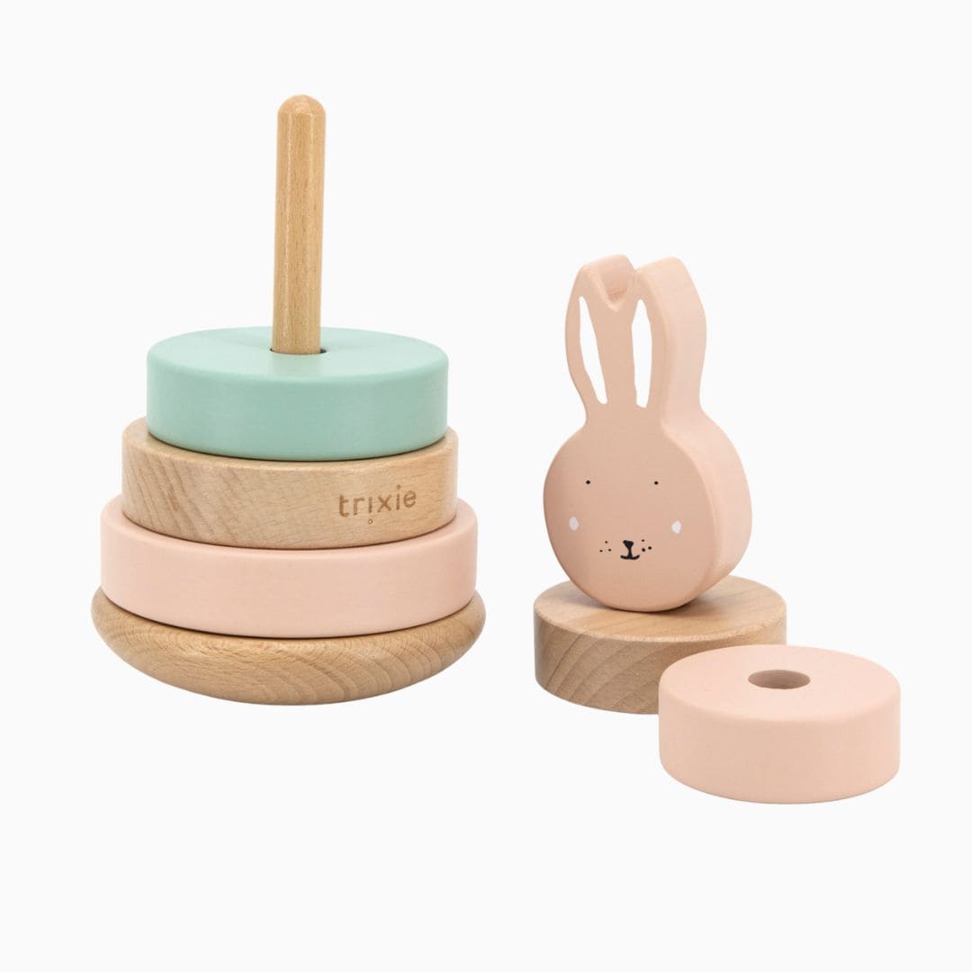 Houten stapeltoren Mrs. Rabbit Trixie Baby