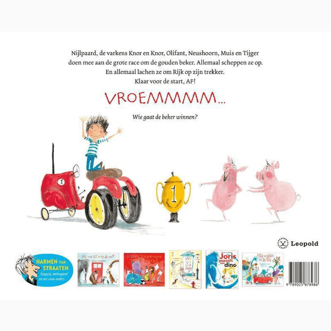 Prentenboek uitgeverij Leopold Harmen van Straaten Ik heb l Ekker een hele grote trekker auteur Harmen van Straaten