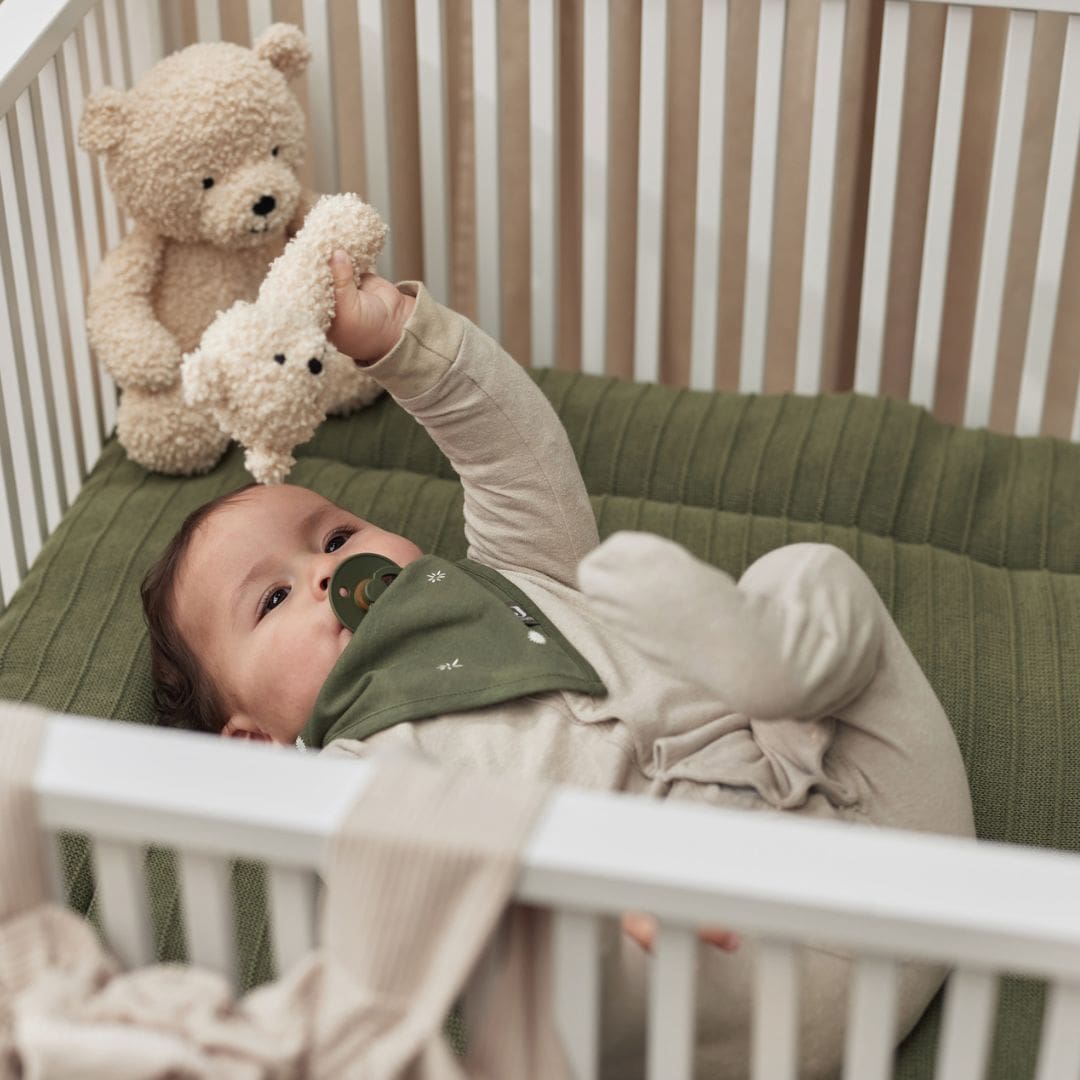 Jollein rammelaar met teddy beer in de kleur naturel off white