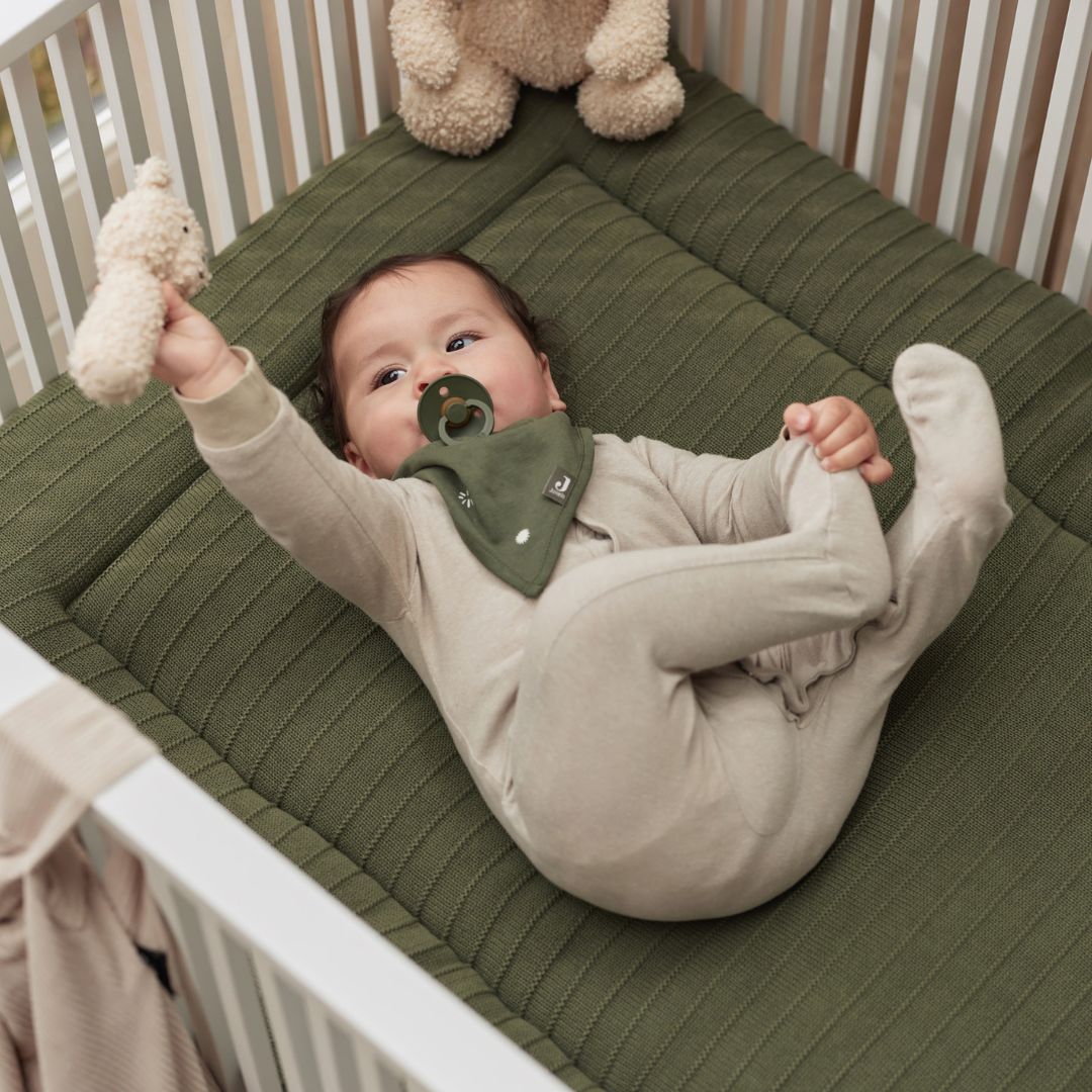 Jollein rammelaar met teddy beer in de kleur naturel off white