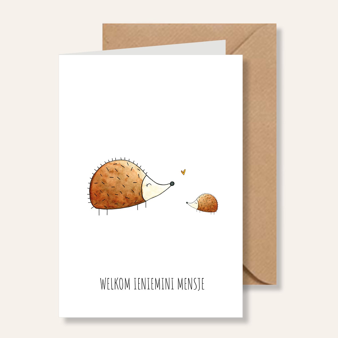 Kaart welkom ieniemini mensje