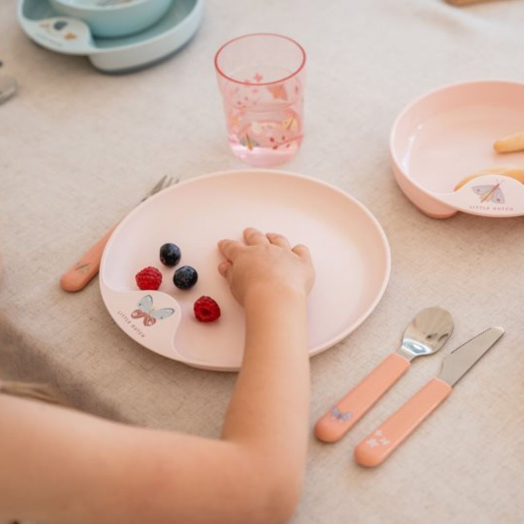 Little Dutch x Mepal bestekset Flowers & Butterflies roze