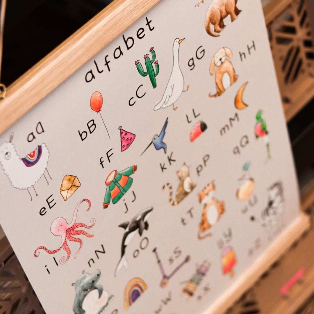 Poster alfabet ABC schooleditie Juulz Illustrations & Design