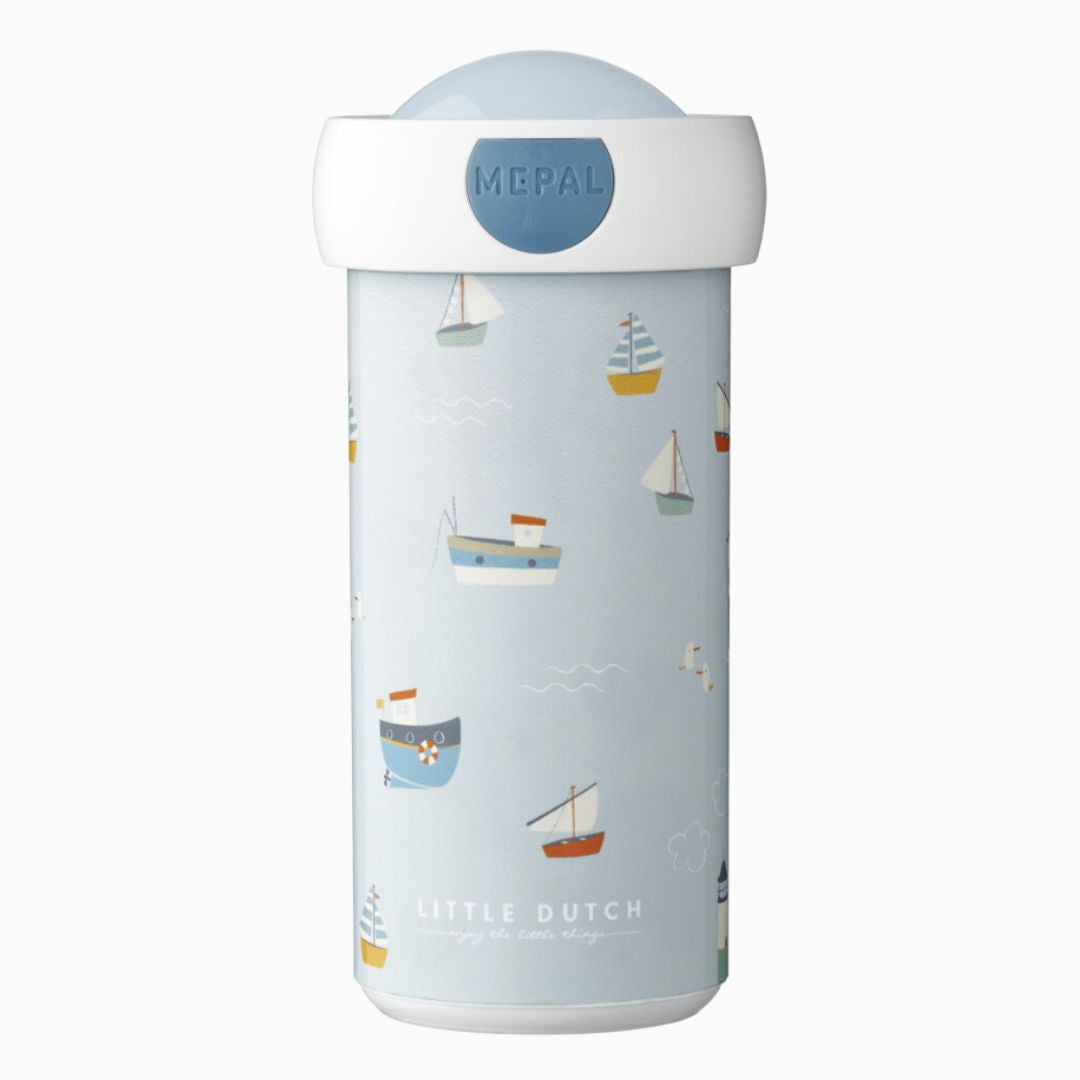 Little Dutch x Mepal schoolbeker Sailors Bay blauw antilek