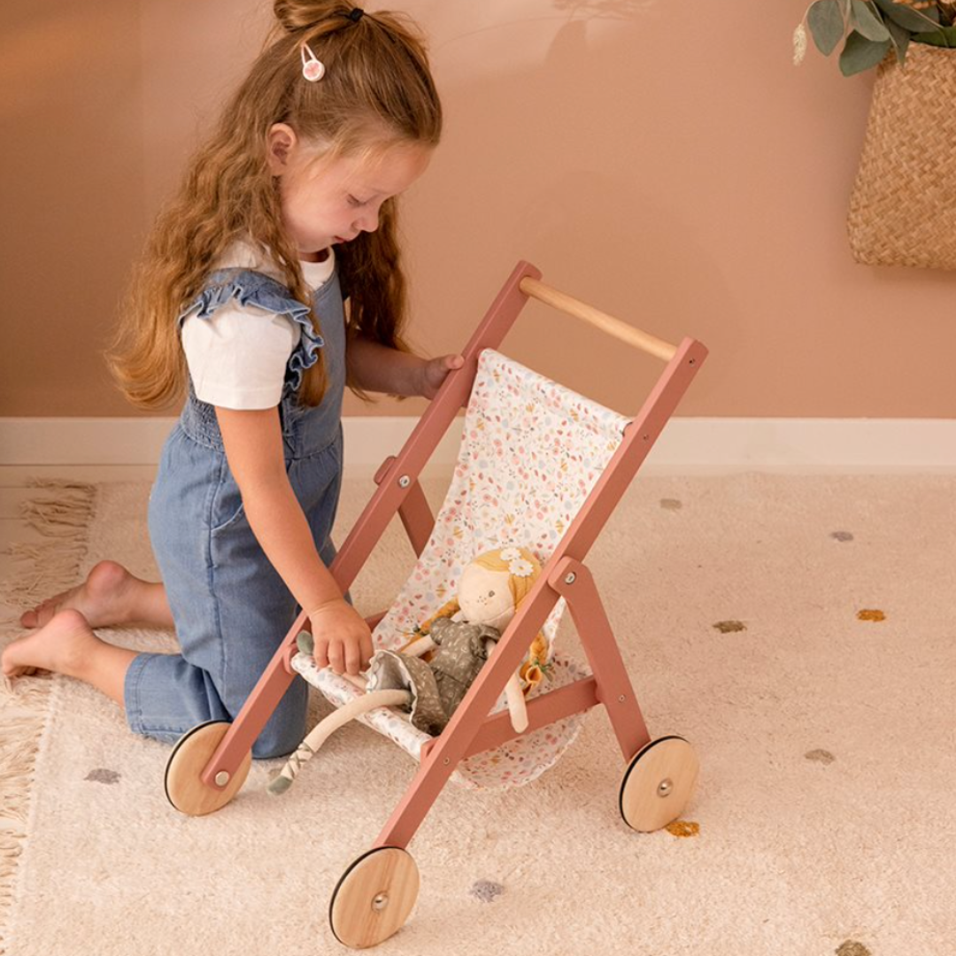 Little Dutch poppenbuggy uit de collectie Flowers & Butterflies