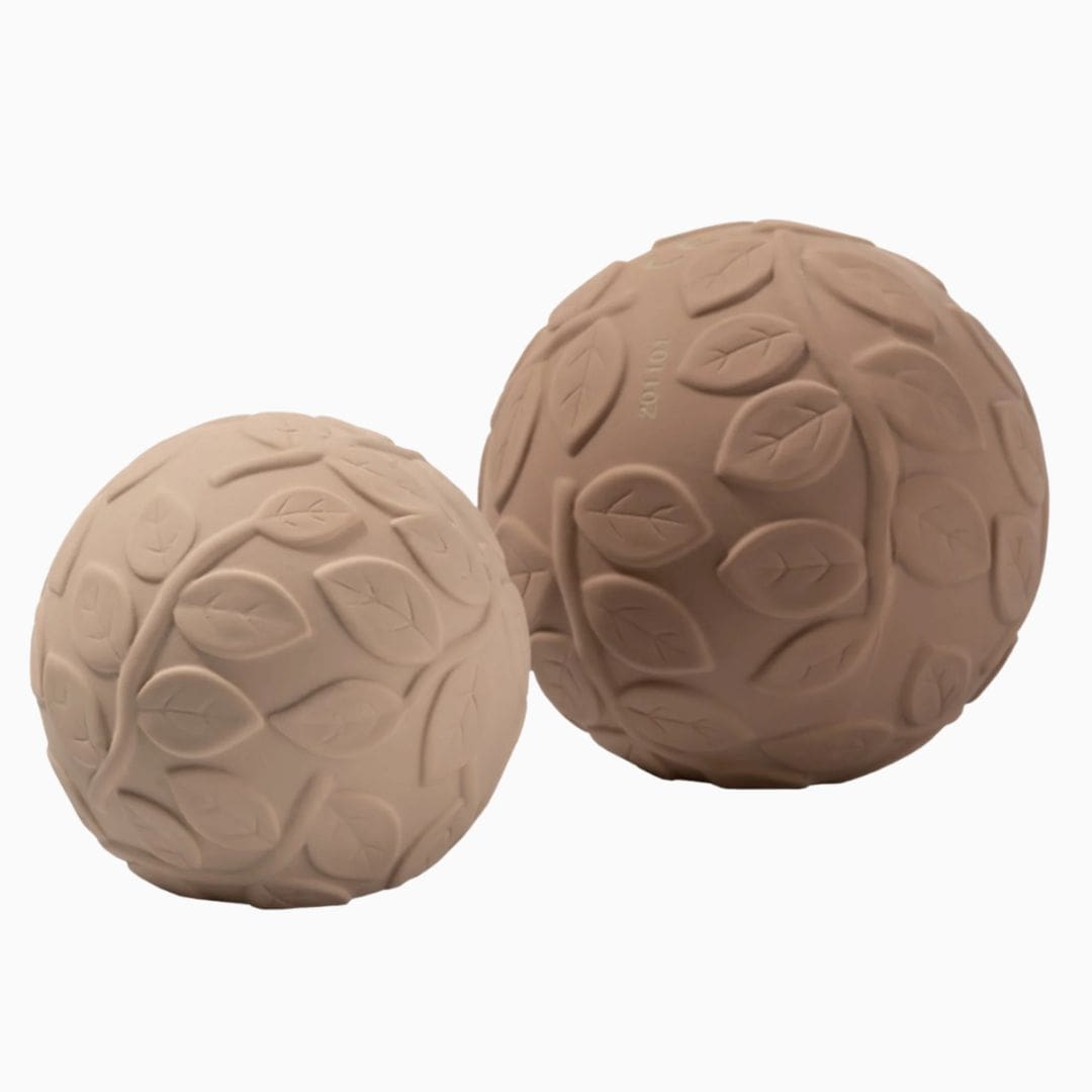 Natruba babyspeelgoed sensorische speelballen in de bruine kleur Earth