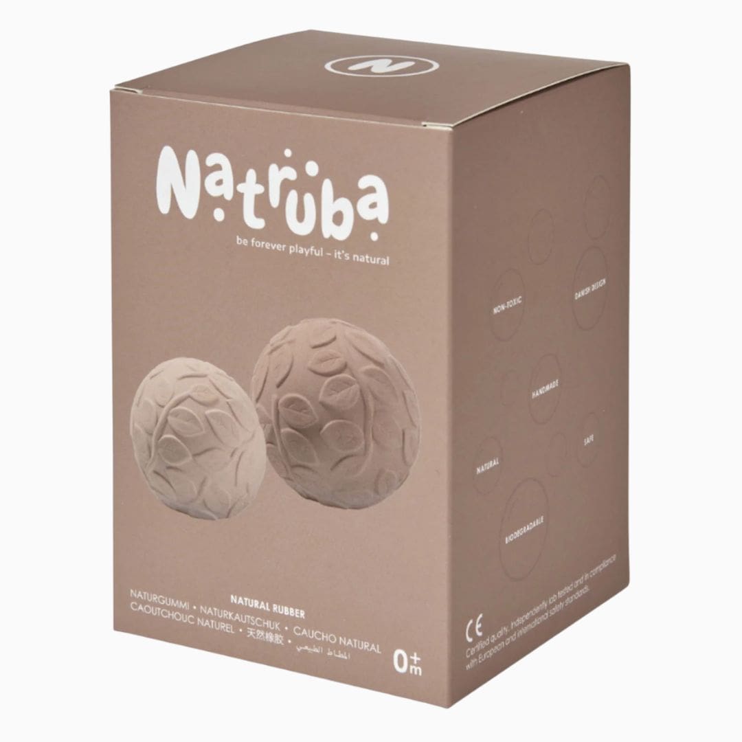 Natruba babyspeelgoed sensorische speelballen in de bruine kleur Earth
