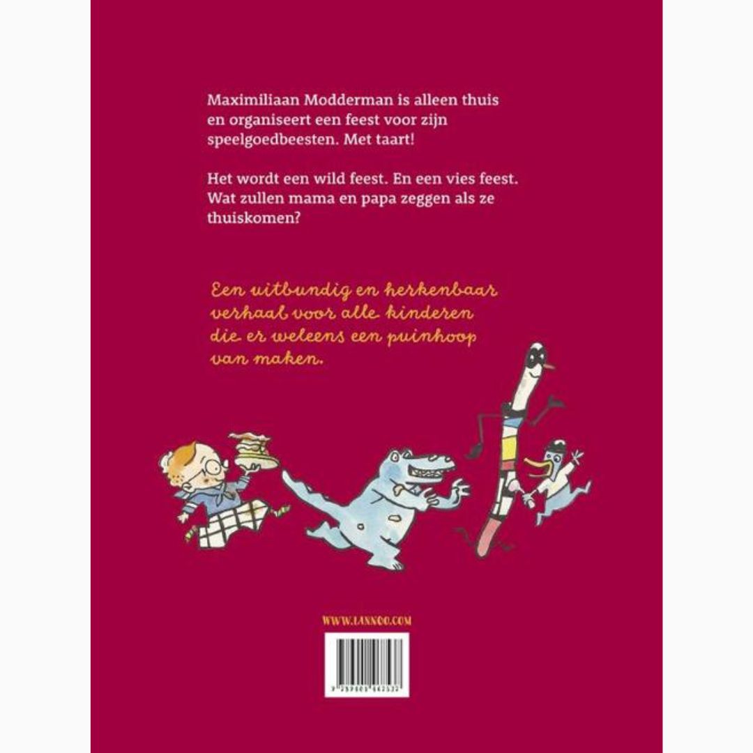 Prentenboek van het jaar 2023 Maximiliaan Moddermand geeft een feestje van Joukje Akveld Lannoo uitgeverij