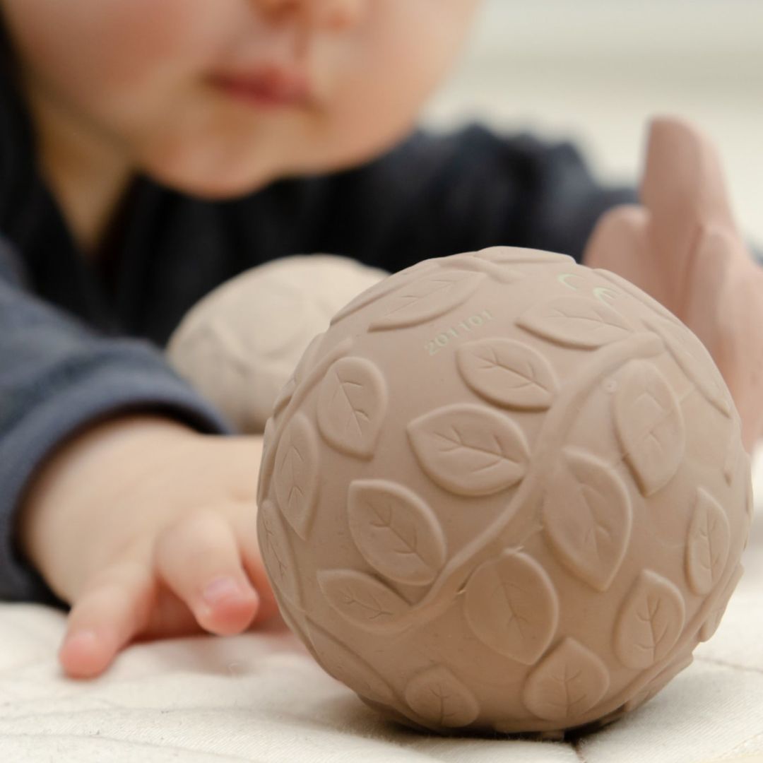 Natruba babyspeelgoed sensorische speelballen in de bruine kleur Earth