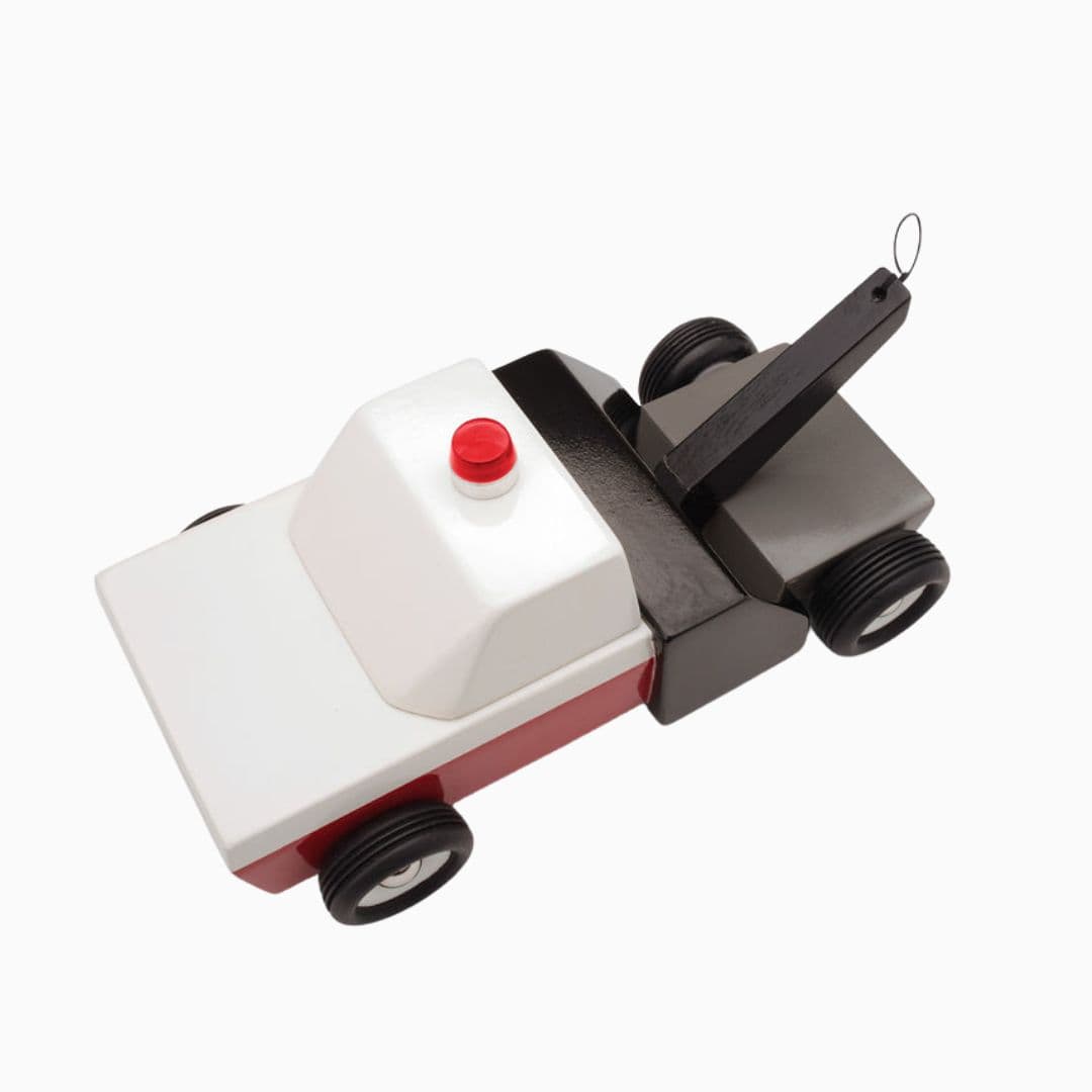 Candylab Toys houten speelgoed auto Americana towie sleepwagen van massief beukenhout