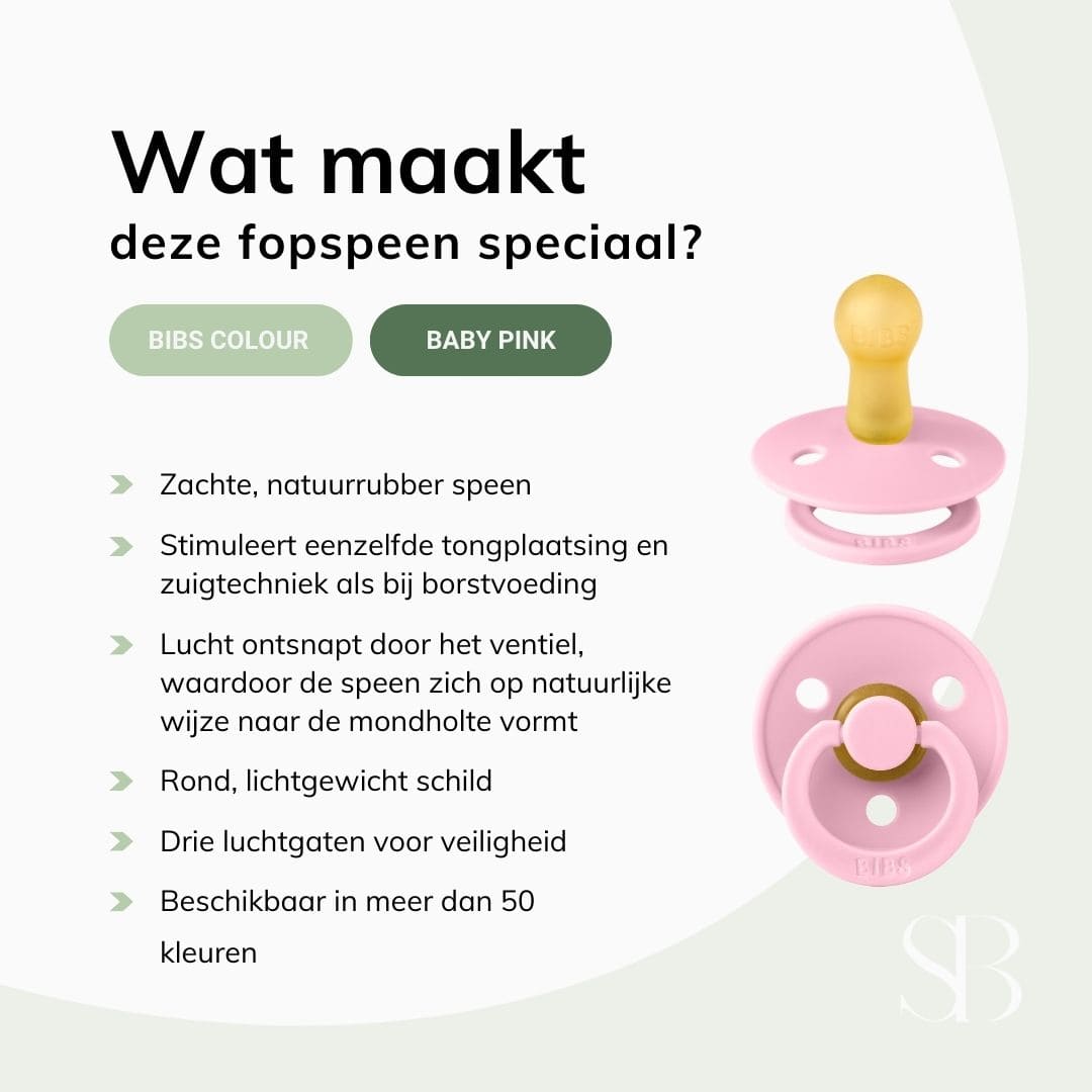 BIBS speen baby pink