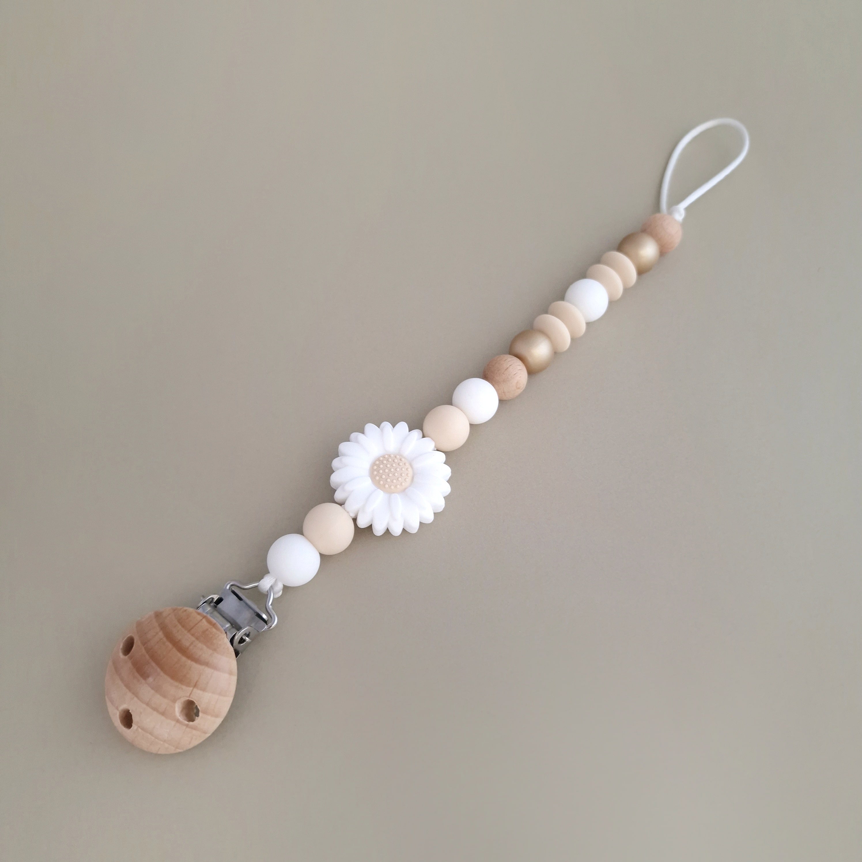 Speenkoord volgens NEN-12586 Daisy wit Studio Bambacht