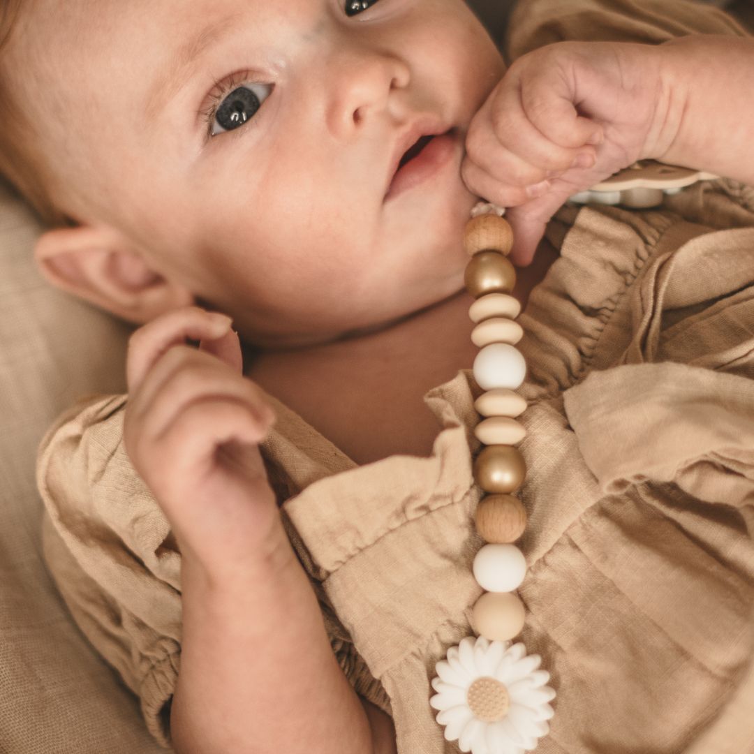 Speenkoord NEN-12586 Daisy wit Studio Bambacht