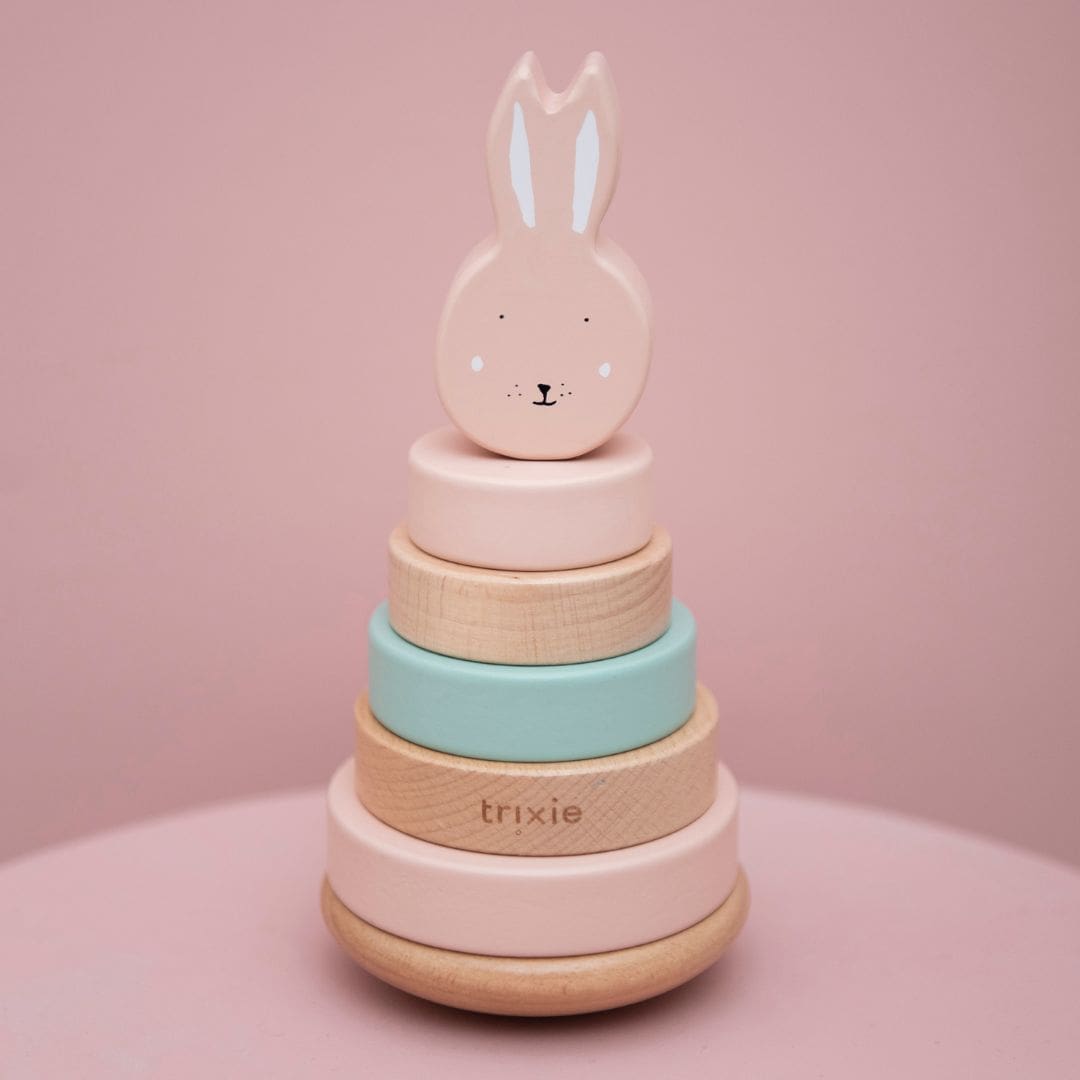 Houten stapeltoren Mrs. Rabbit Trixie Baby