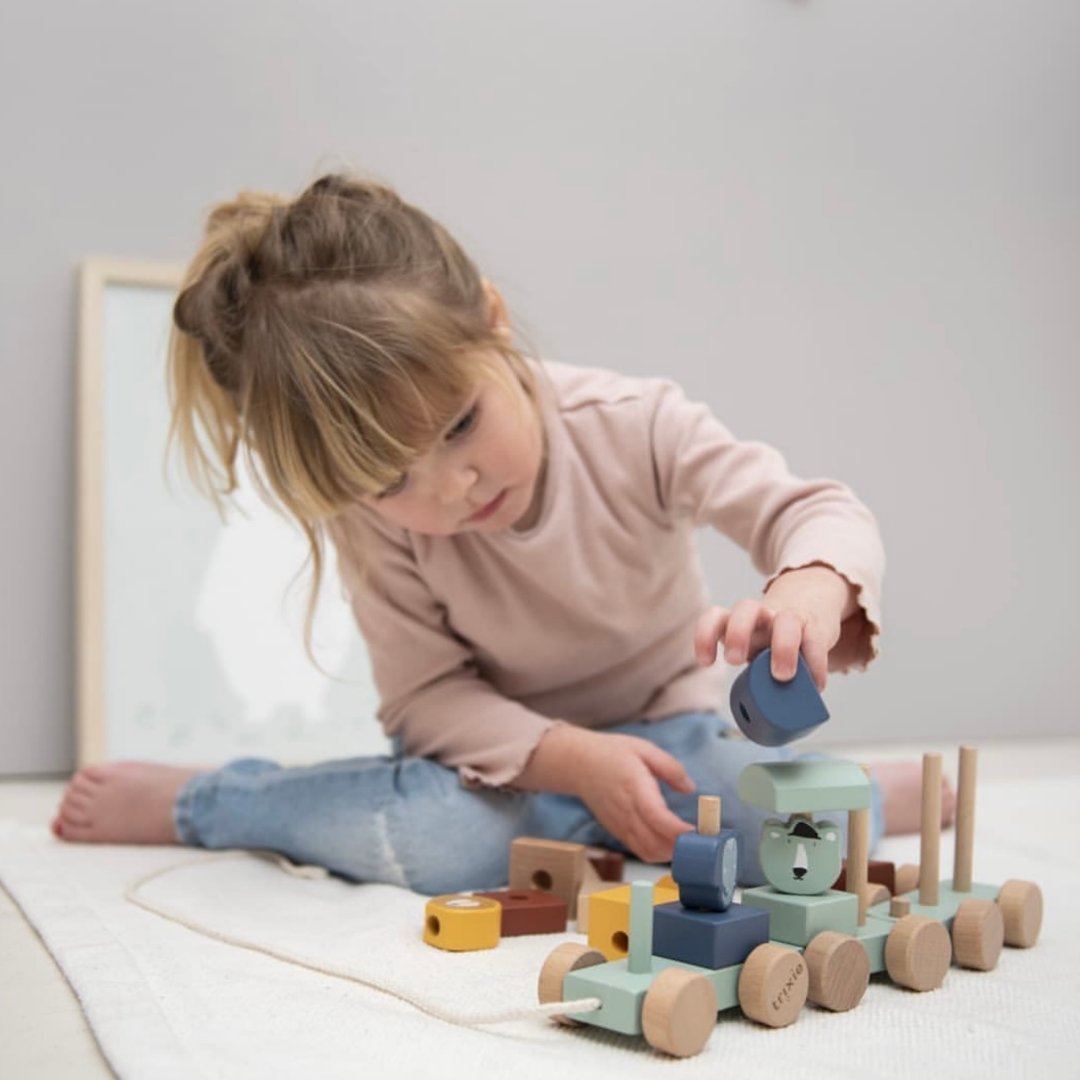 Trixie houten dierentrein