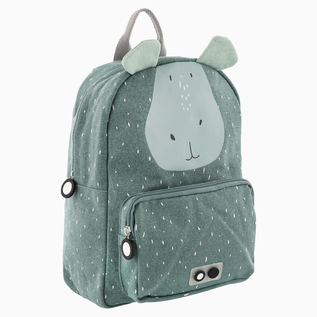 Trixie rugtas met nijlpaard Mr. Hippo