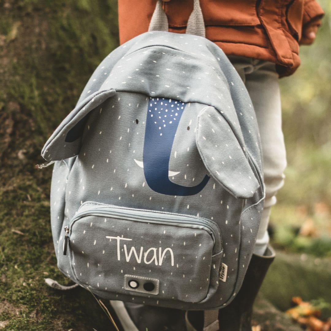 Trixie rugtas voor kinderen met olifant