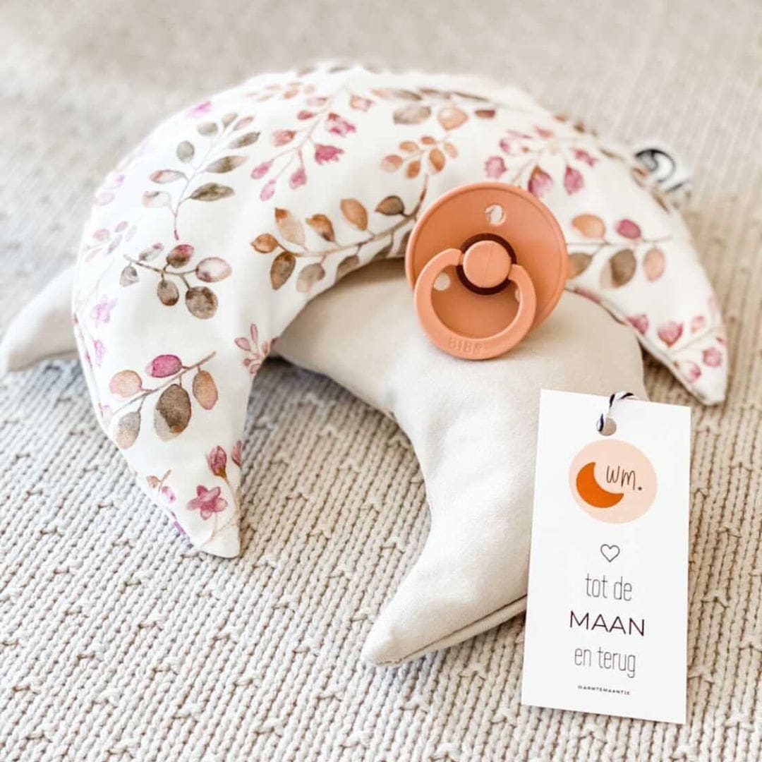 warmtekussentje warmtemaantje leaves old mauve