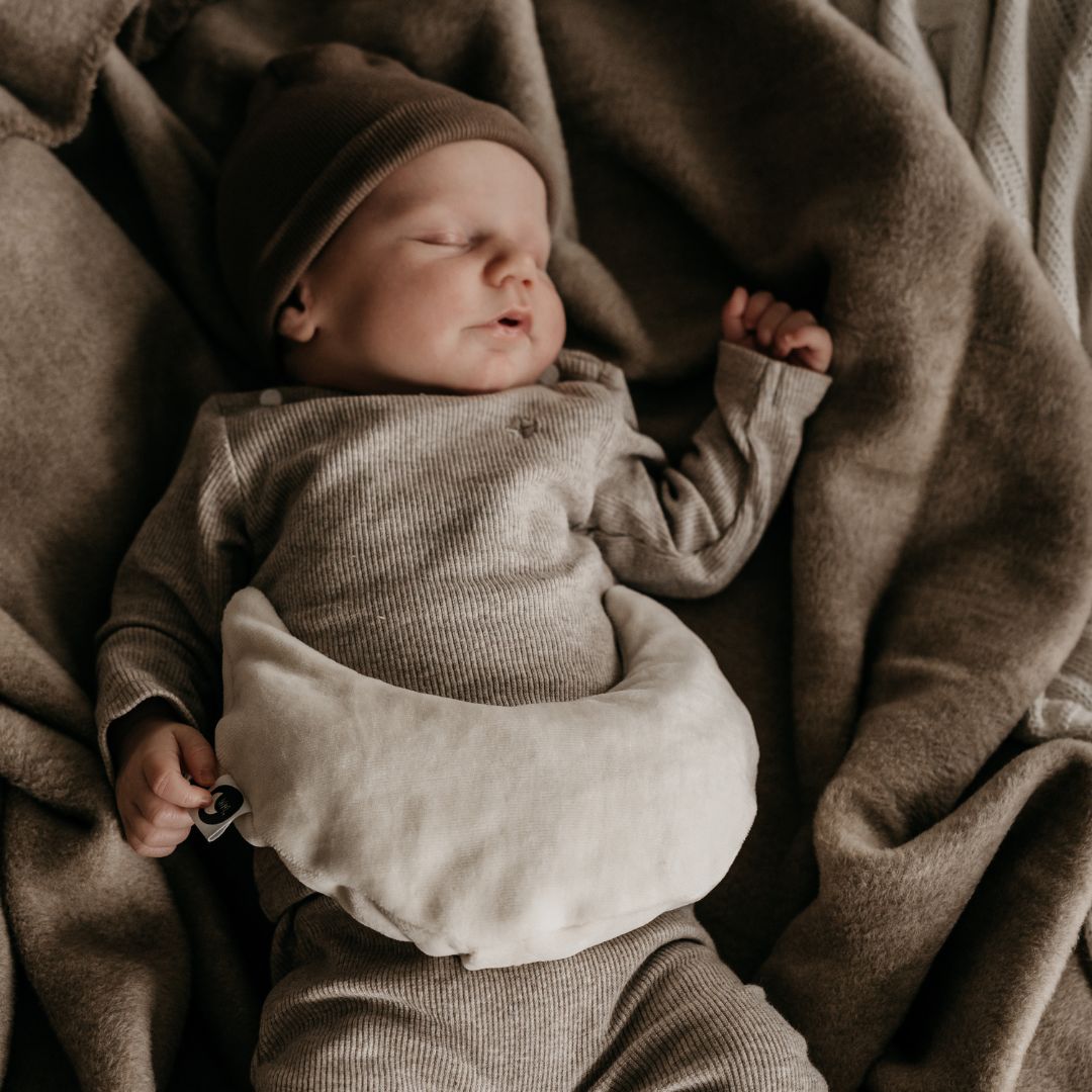 warmtemaantje warmtekussen velours off white