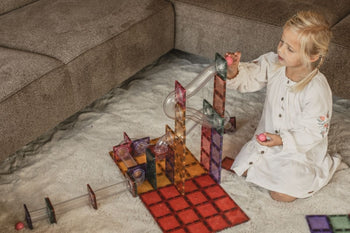 CONNETIX knikkerbaan voorbeeld