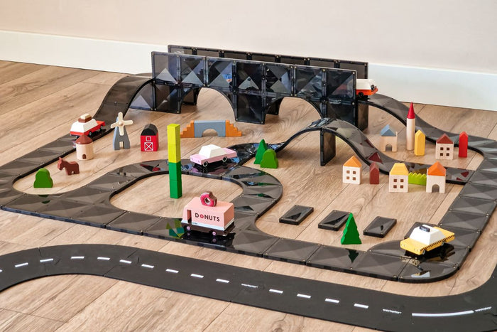 CONNETIX Roads magnetische tegels bouw inspiratie