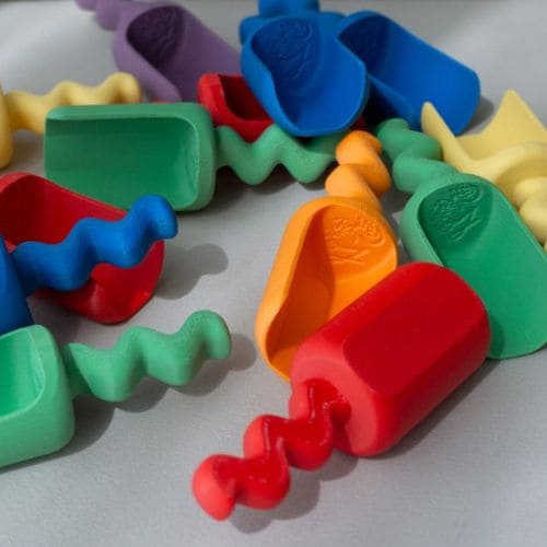 Grennn speelschepjes voor kinetisch zand en speelrijst