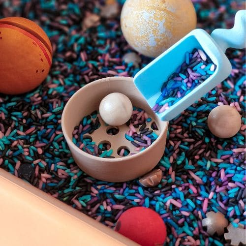 Grennn zeefjes voor speelrijst en kinetisch zand bij Studio Bambacht