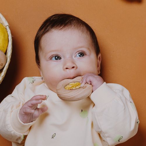 Petit Boum sensorische donut bijtspeelgoed voor baby's