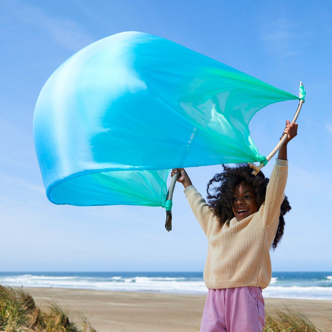 Giant XL speelzijde speeldoeken van 177x88cm van Sarah Silks bij Studio Bambacht