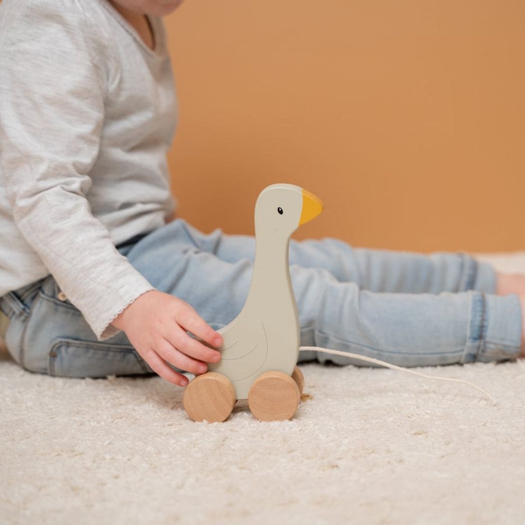 Houten trekfiguren