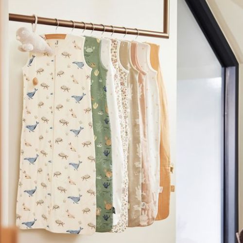 Zomerslaapzakjes van hydrofiel en jersey van o.a. Jollein bij Studio Bambacht