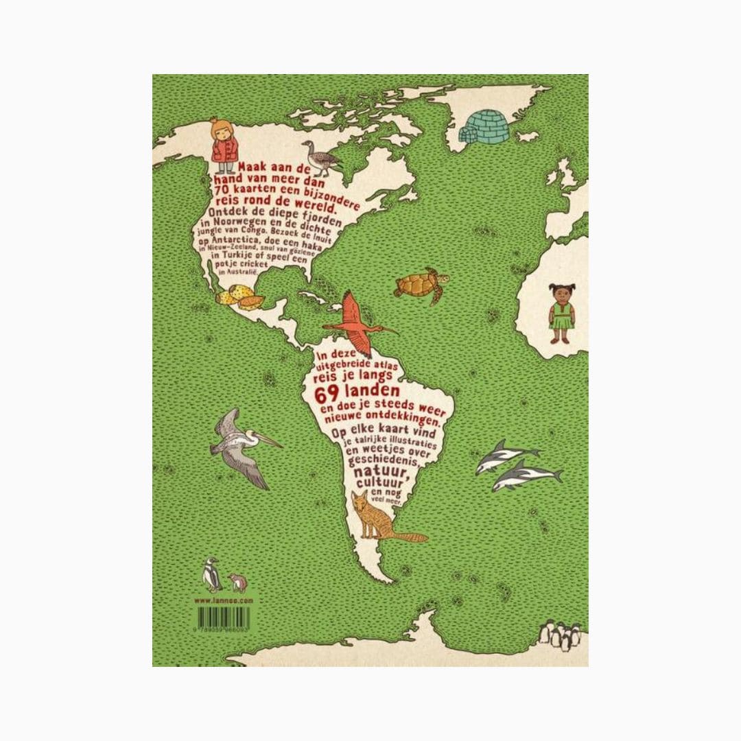 Boek Atlas - 69 landen uitgebreide editie van Daniel Mizielinski