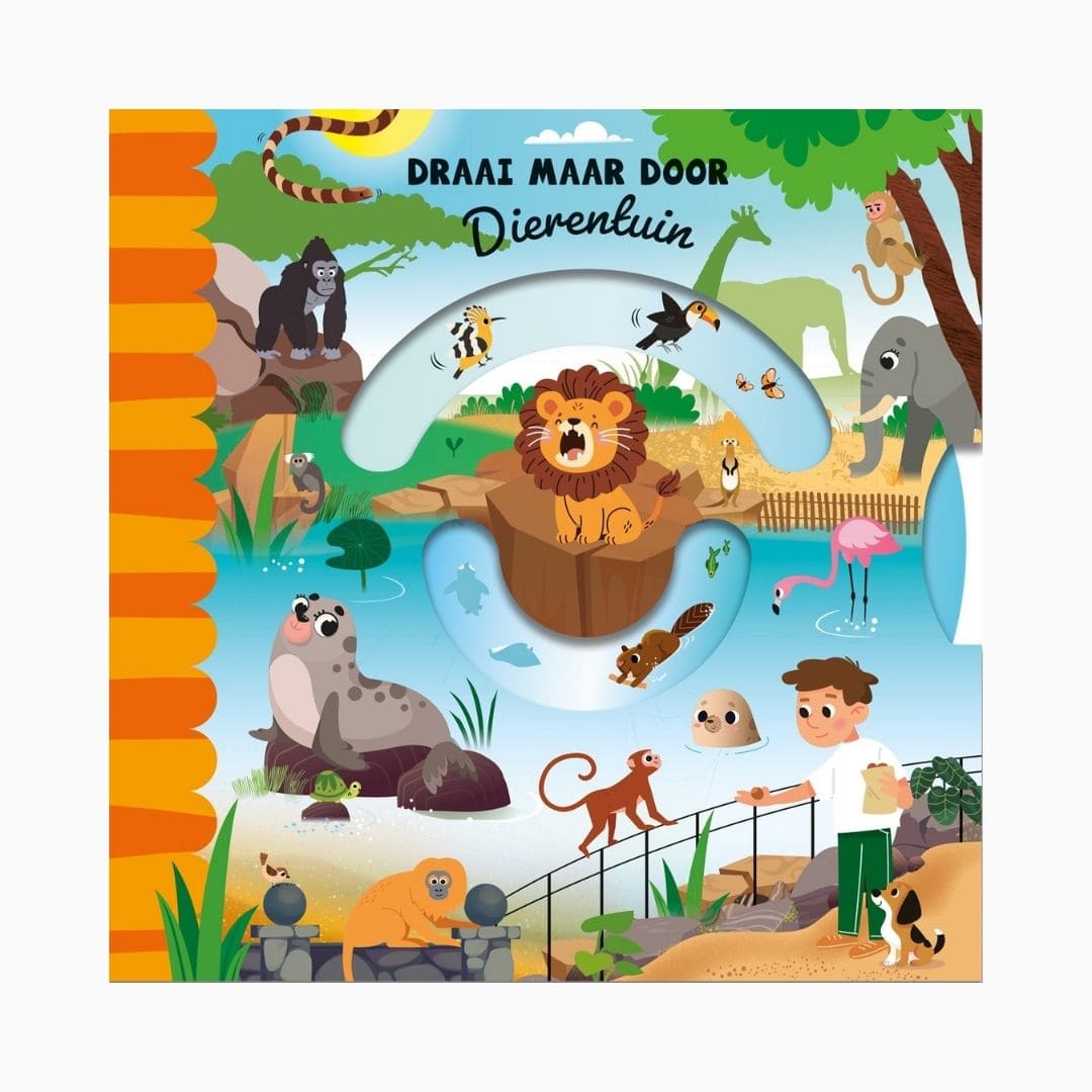 Boek Draai maar door - Dierentuin | Lantaarn Publishers