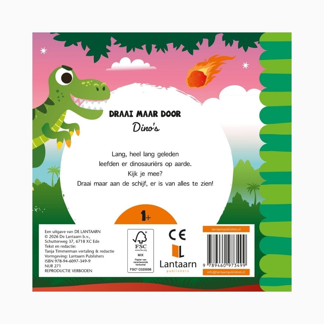Boek Draai maar door - dino's | Lantaarn Publishers