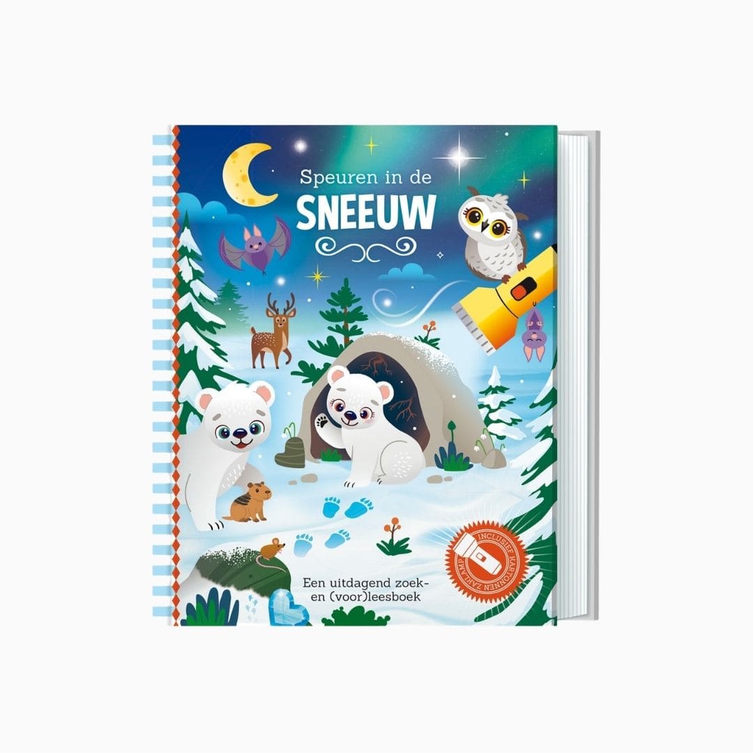 Zaklampboek Speuren in de sneeuw - Lantaarn Publishers