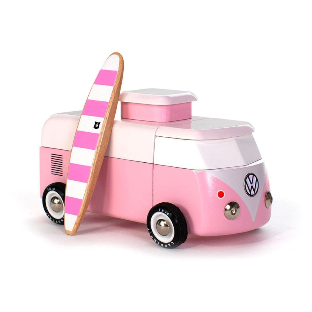 Volkswagen speelgoed bus T1 roze van Candylab Toys