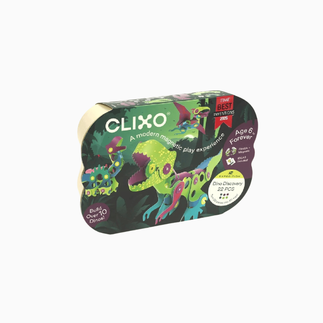 Clixo magnetische bouwset dino met 22 onderdelen
