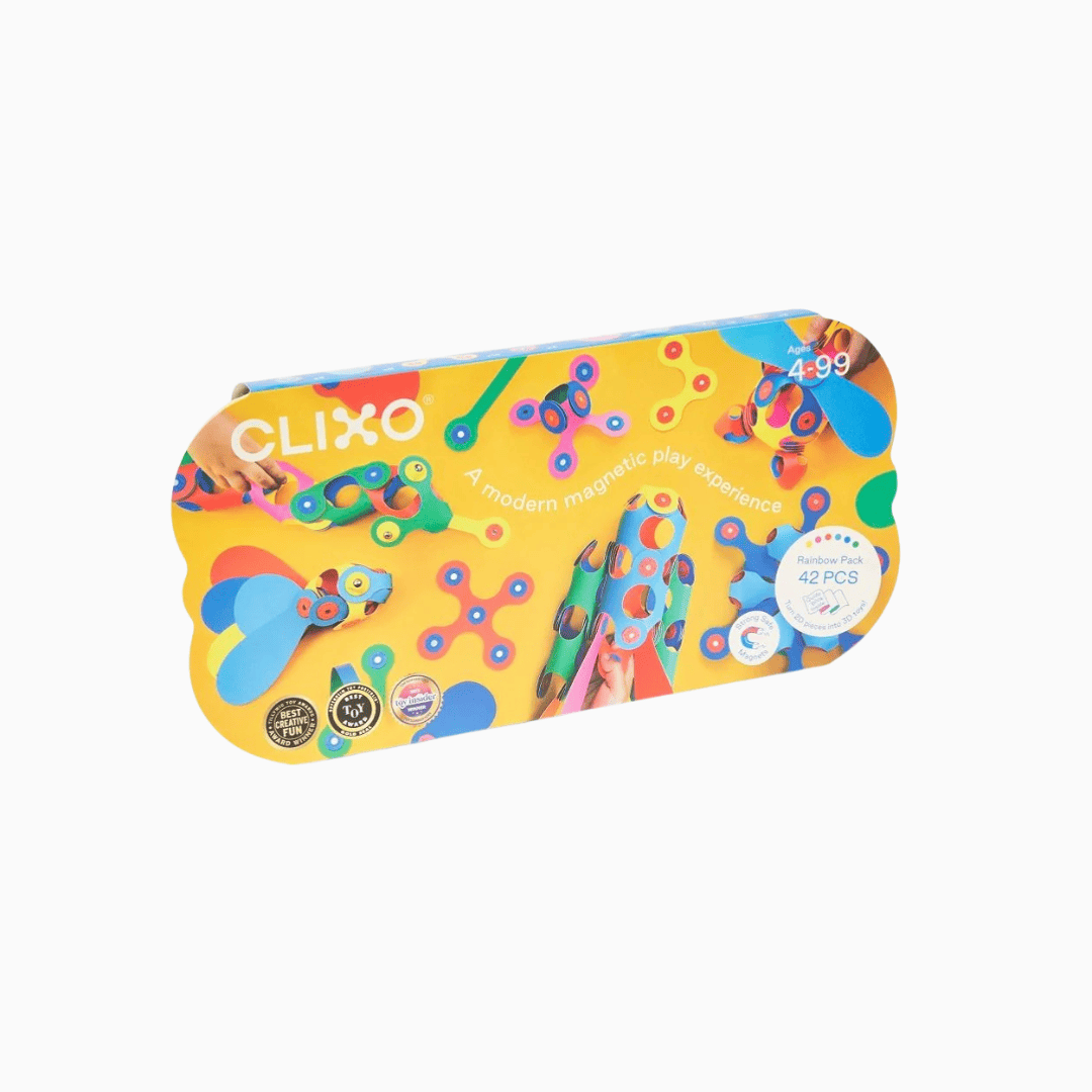 Clixo magnetisch speelgoed bouwset regenboog