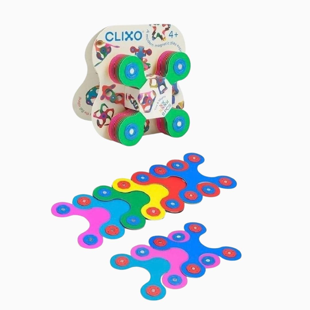 Clixo magnetisch bouwspeelgoed tiny and might rainbow