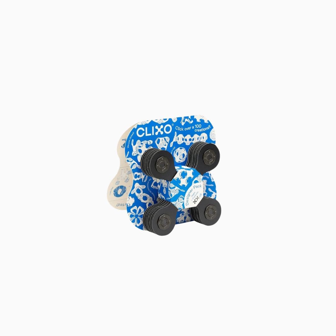 Clixo magnetisch bouwspeelgoed set tiny and mighty special black/grey