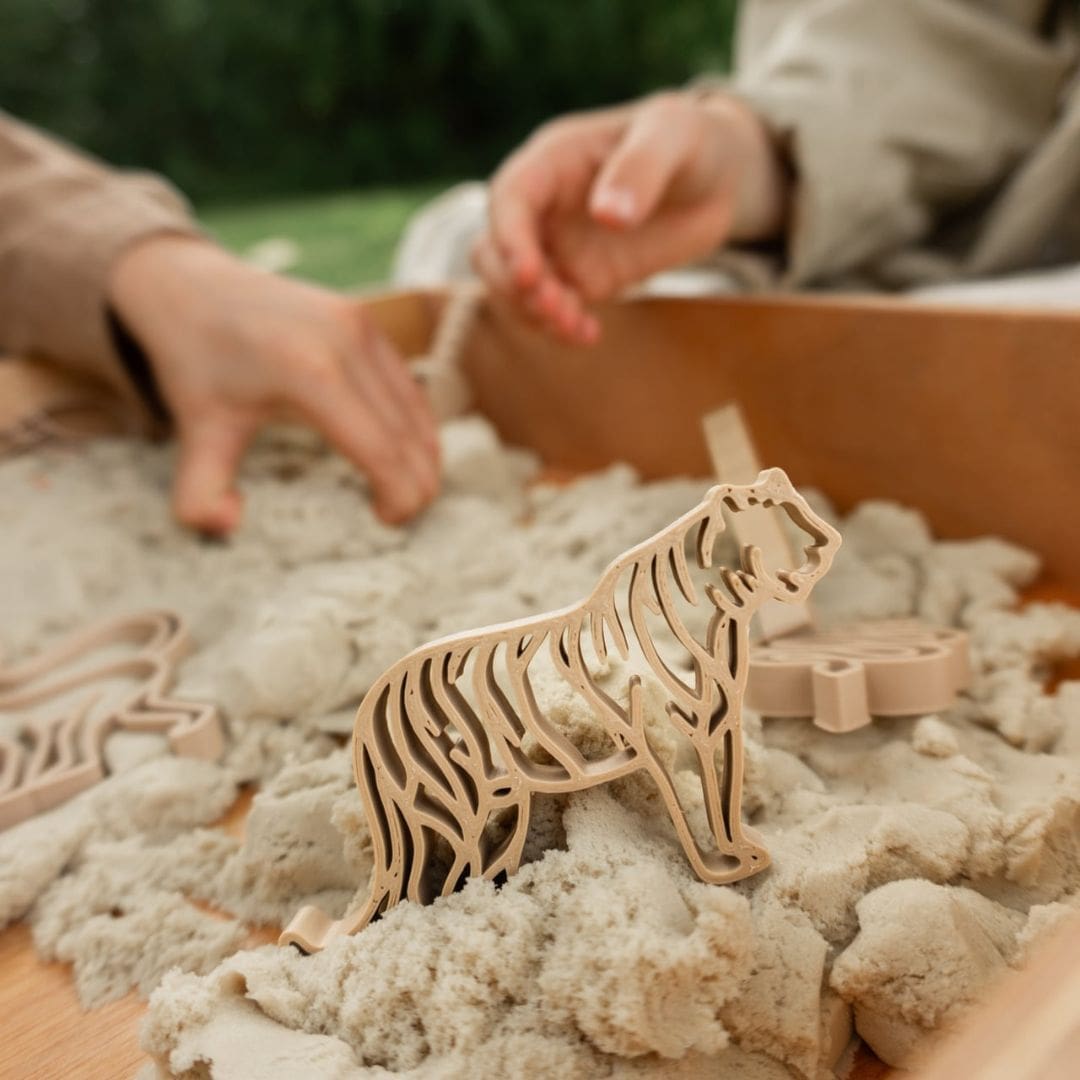 Grennn kinetisch zand vormpjes - jungle dieren