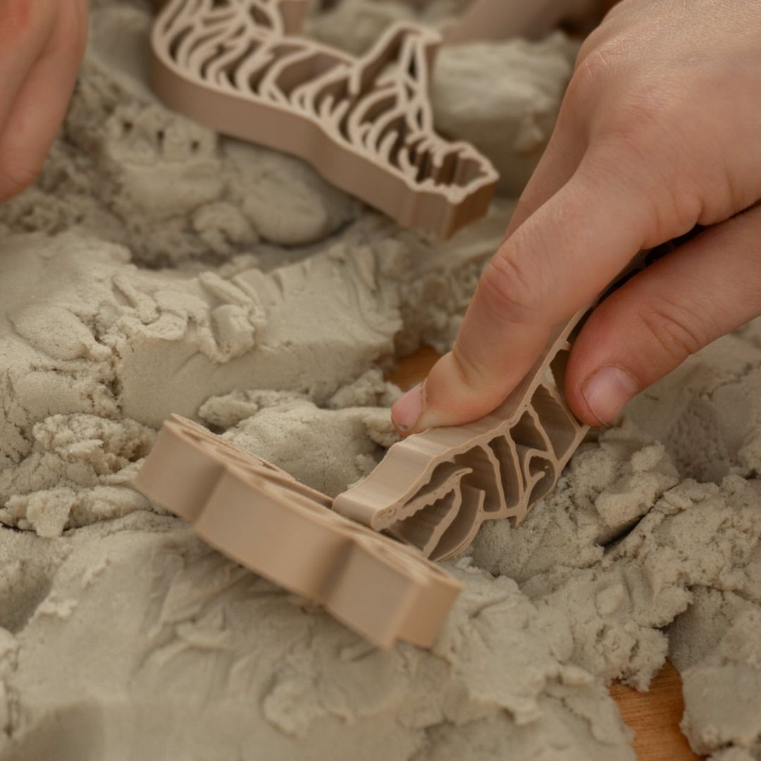 Grennn kinetisch zand vormpjes - jungle dieren