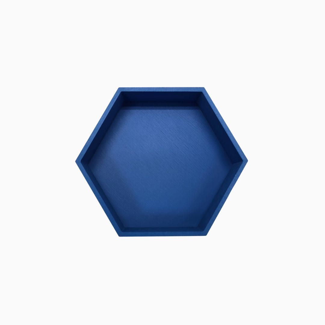 Grennn speelbakje 'mandigo' zeshoekig in de kleur blauw